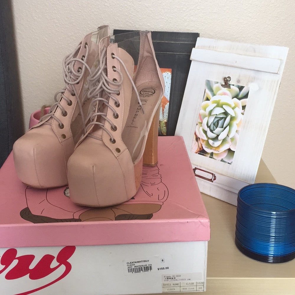 Jeffrey Campbell Nude Clear Litas